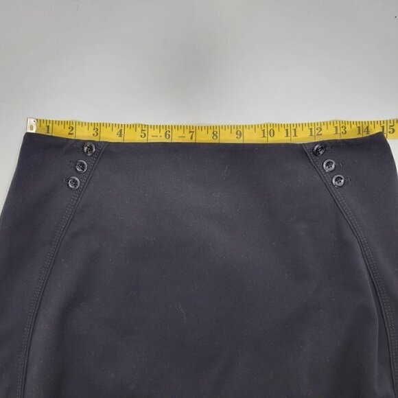 White House Black Market Women's Button Accent Back Slit Pencil Skirt Size 6 - Picture 11 of 12